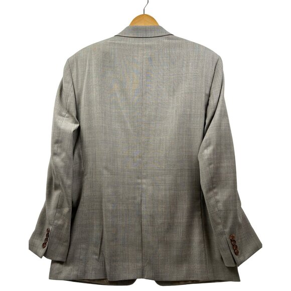 Lauren Ralph Lauren Men’s Blazer 44R Gray Wool Glen Plaid Classic Jacket Preppy - Picture 2 of 12
